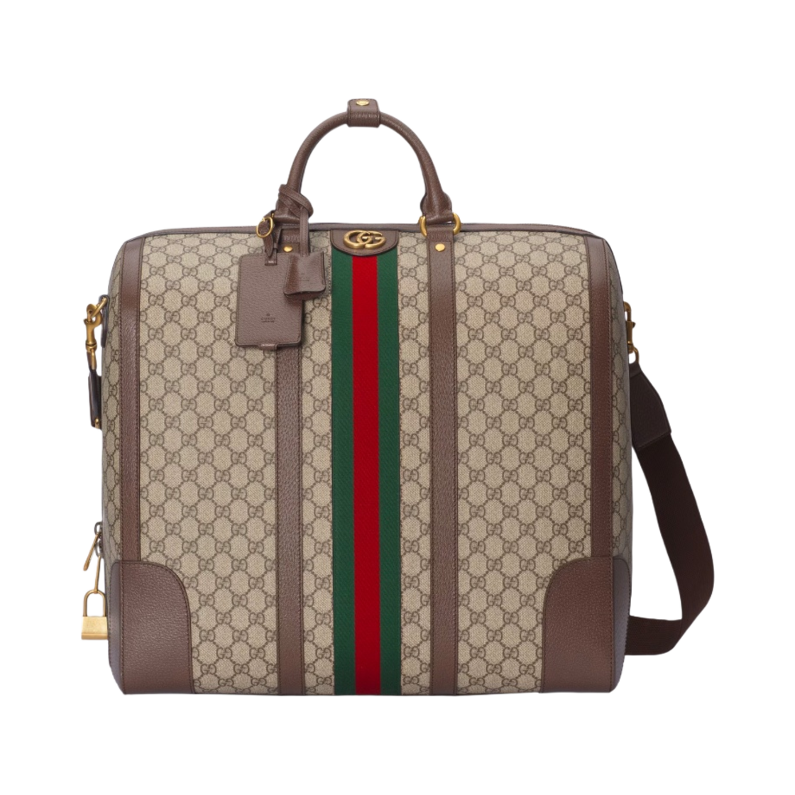 구찌 사보이 더플백 베이지 에보니 슈프림(Gucci Savoy Duffle Bag Beige Ebony Supreme) - 1