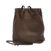 Miu Miu Nappa Leather Mini Bag Tundra