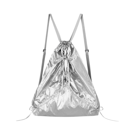 페넥 리본 스트링 백 실버