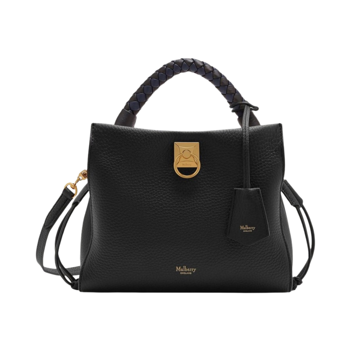 멀버리 헤비 그레인 스몰 아이리스 블랙 미드나잇(Mulberry Heavy Grain Small Iris Black Midnight) - 1