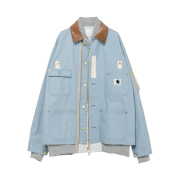 Sacai x Carhartt WIP Canvas MA-1 Jacket Michigan Light Blue