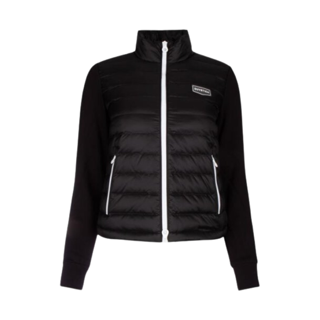 VDDJ95235-BKS (W) Duvetica Benefica Logo Short Down Jacket Black