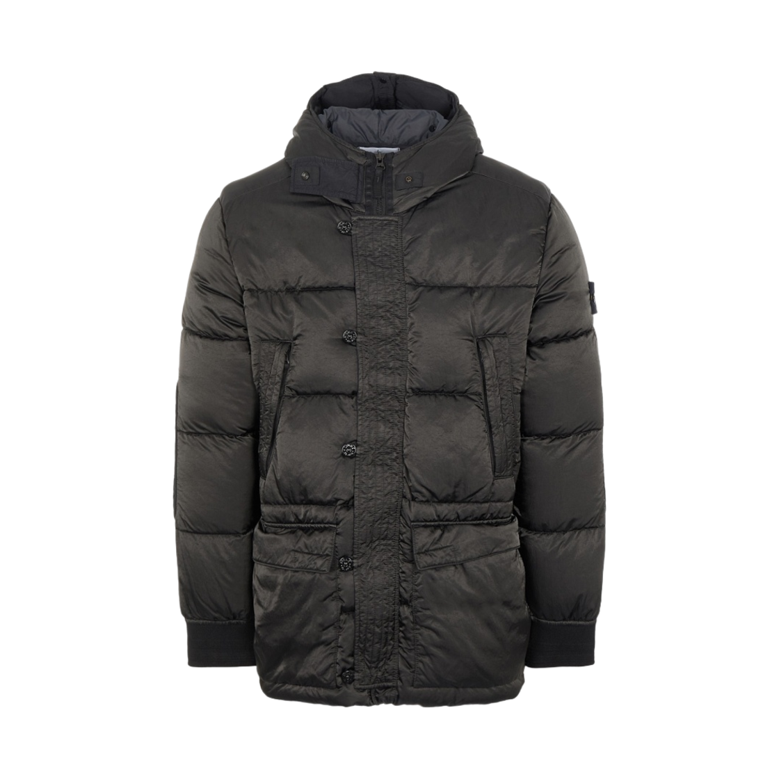 751540821-V0029 Stone Island 40821 Nylon Raso Down-TC Jacket Black - 21FW