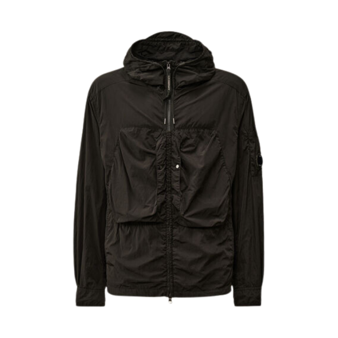 17CMOS156A005904G999 C.P. Company Chrome-R Hooded Overshirt Black - 24FW