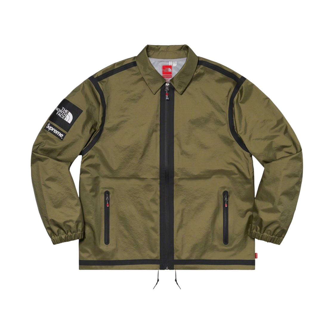 슈프림 x 노스페이스 서밋 시리즈 아우터 테이프 심 코치 자켓 올리브 - 21SS(Supreme x The North Face Summit Series Outer Tape Seam Coaches Jacket Olive - 21SS)