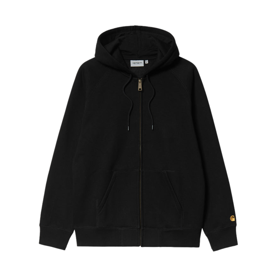 I033664-00F-XX Carhartt WIP Hooded Chase Jacket Black