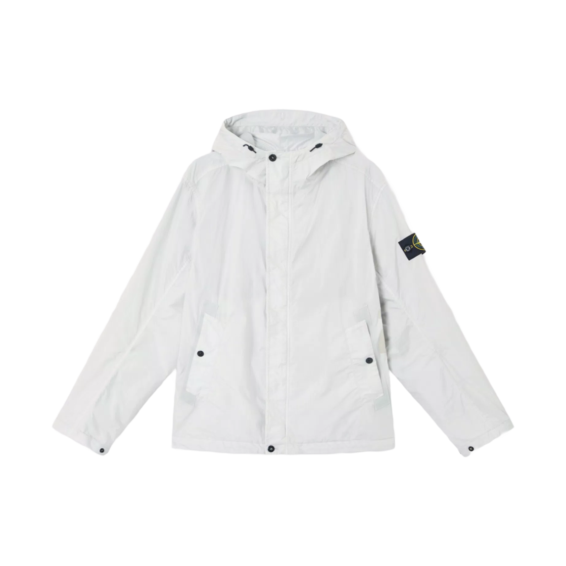 K1S1541000-92S0A23-V0041 Stone Island 4100092 Crinkle Reps R-NY Hooded Jacket with Wind Resistance and Anti-Drop Sky Blue - 25SS