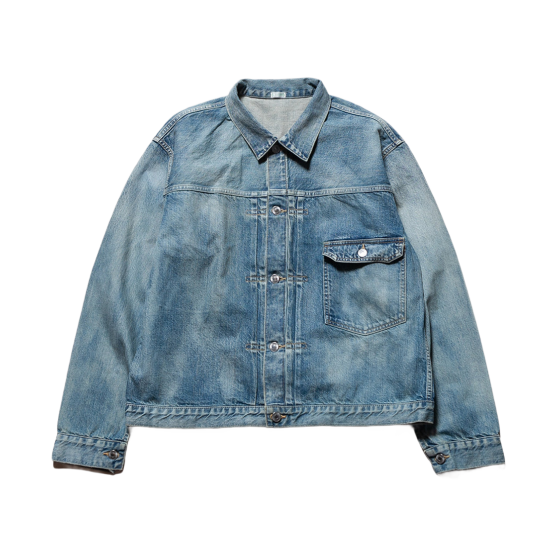 아프레쎄 퍼스트 타입 데님 자켓 인디고 - 24FW(A.Presse 1st Type Denim Jacket Indigo - 24FW) - 1