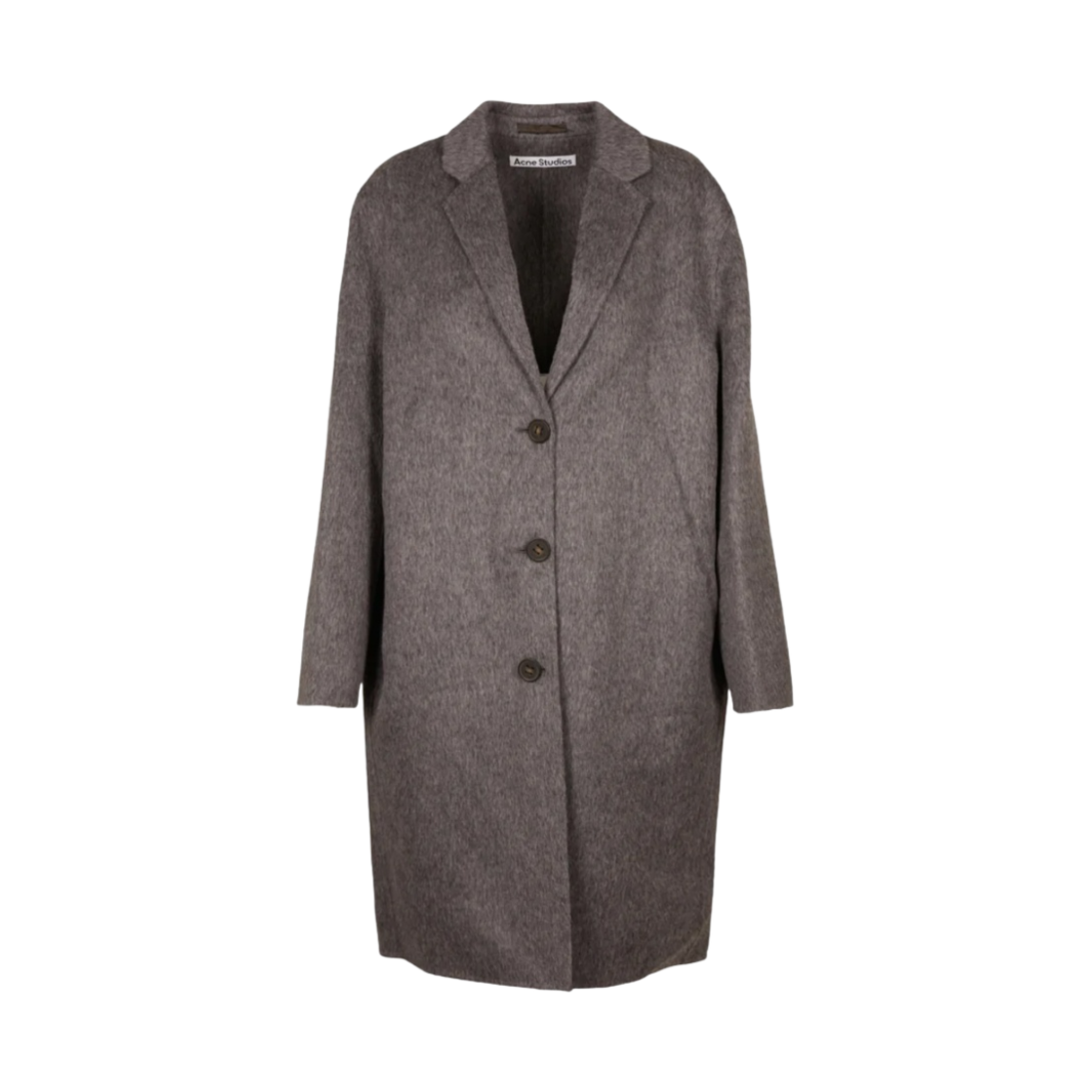 (W) 아크네 스튜디오 싱글 브레스티드 코트 그레이 멜란지((W) Acne Studios Single Breasted Coat Grey Melange) - 1