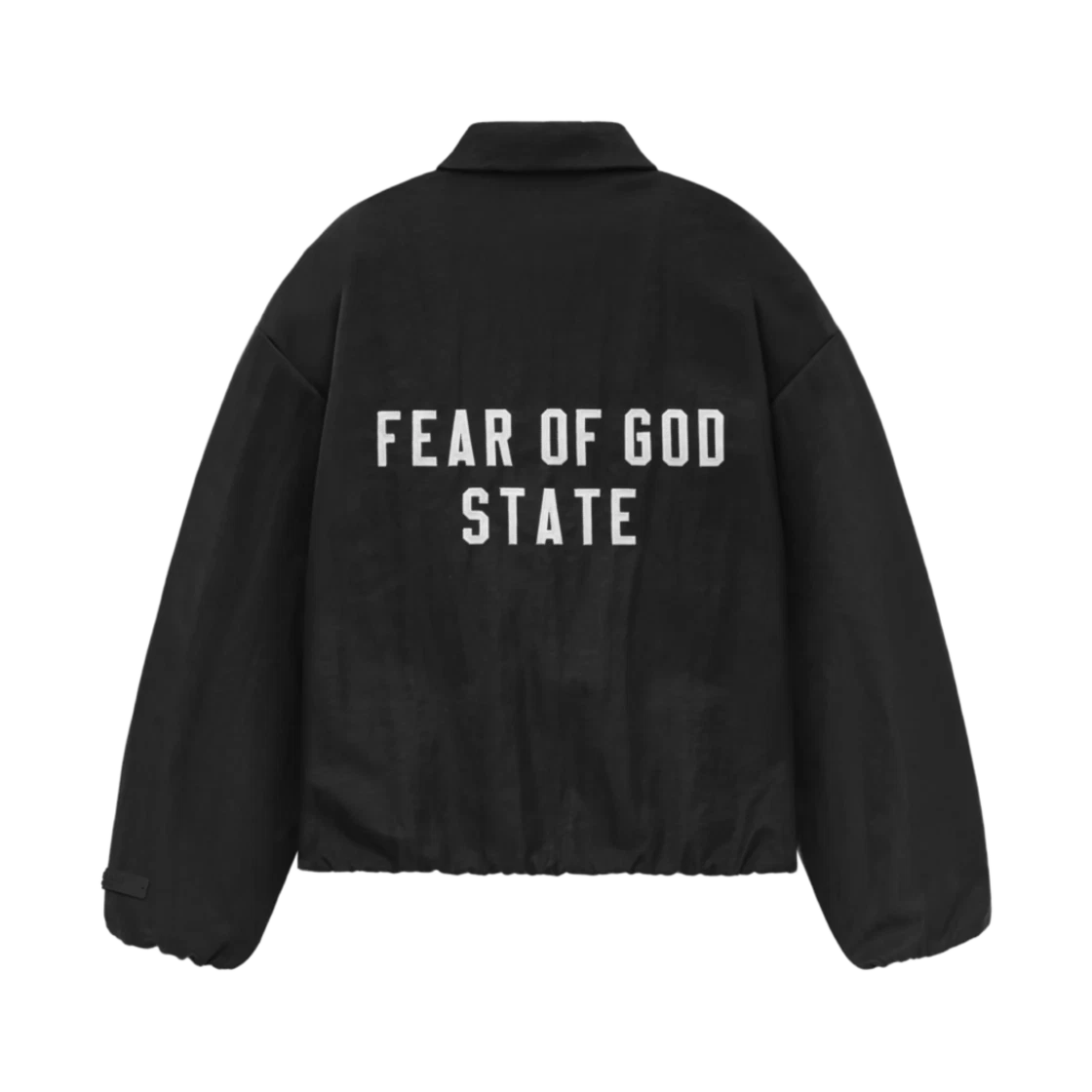 Essentials Essentials Textured Nylon Trucker Jacket Black - 24FW · M
