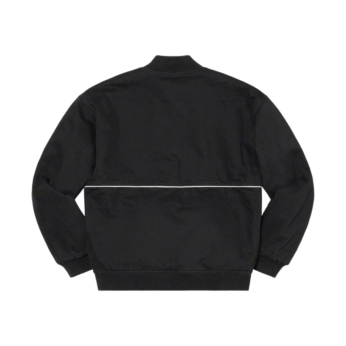 슈프림 트윌 올드 잉글리쉬 바시티 자켓 블랙 - 21SS(Supreme Twill Old English Varsity Jacket Black - 21SS) - 3