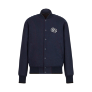 Dior Christian Dior Atelier Blouson Varsity Jacket Blue