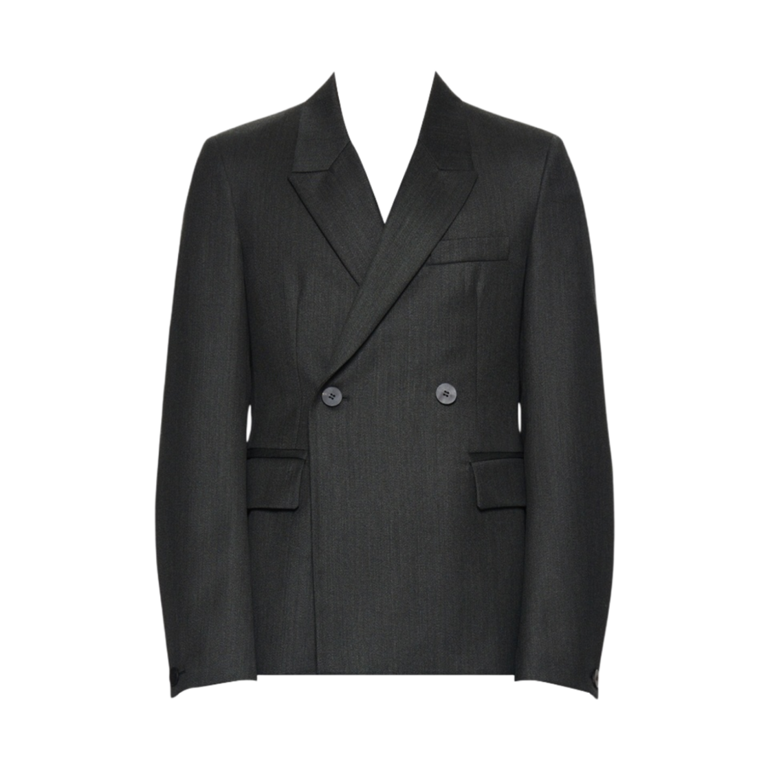 우영미 더블 자켓 카키 - 23FW