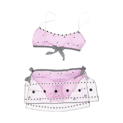 (W) Heaven by Marc Jacobs x Anna Sui Lingerie Set Lavender