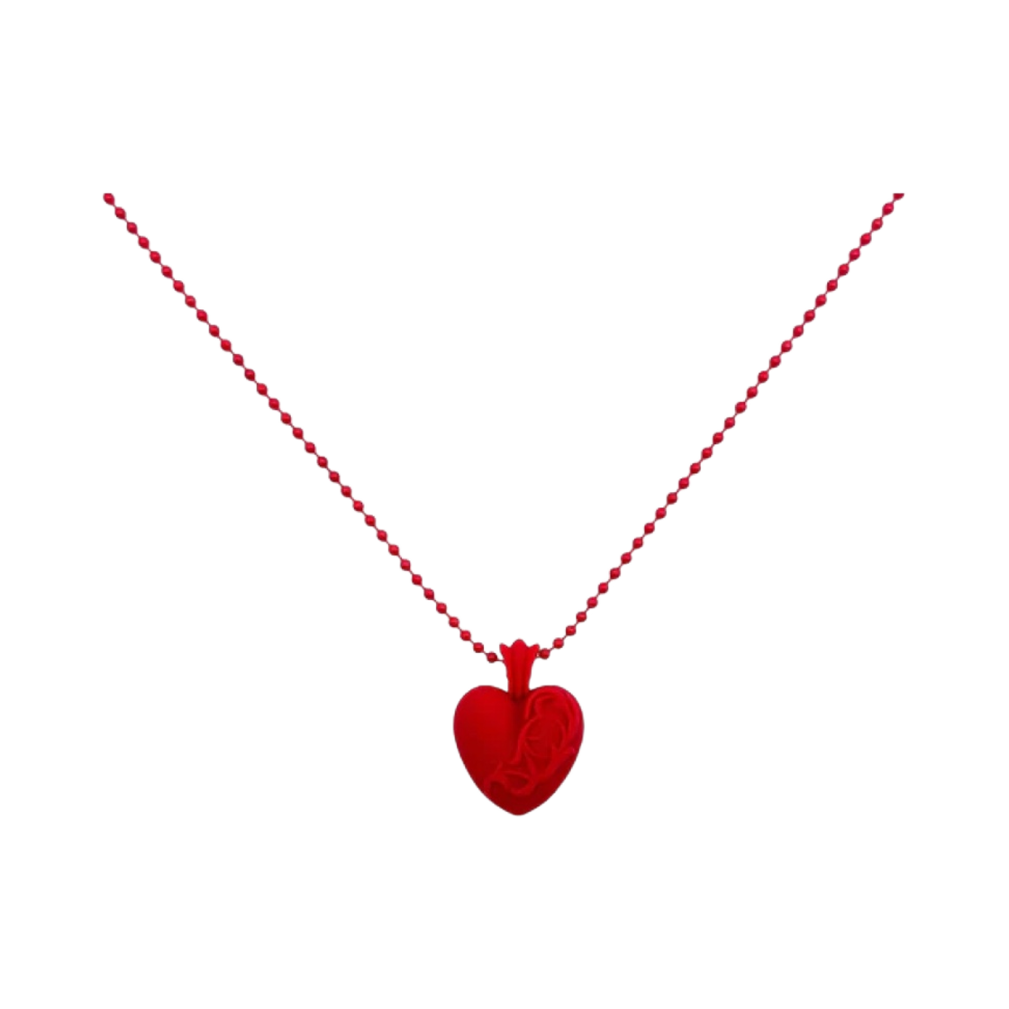 ◆入手困難◆CHROME HEARTS◆Silichrome CH Heart Pendant Red Chrome Hearts Silicone-Heart Necklace Red – THEPARKS