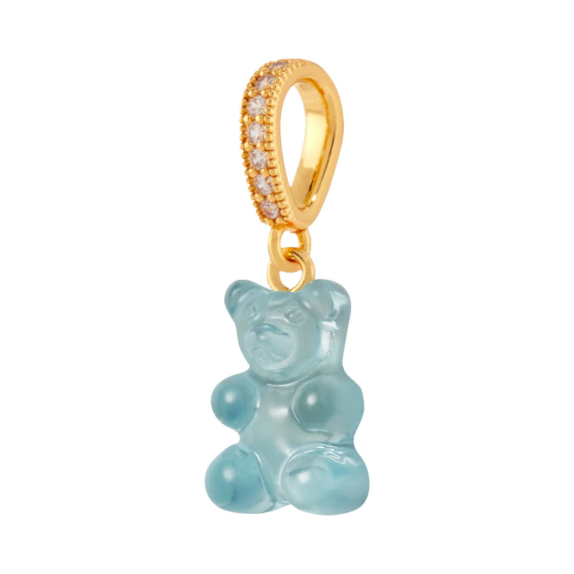 크리스탈 헤이즈 노스텔지아 베어 파베 커넥터 골드 메디테라니안(Crystal Haze Nostalgia Bear with Pave Connector Gold Mediterranean)