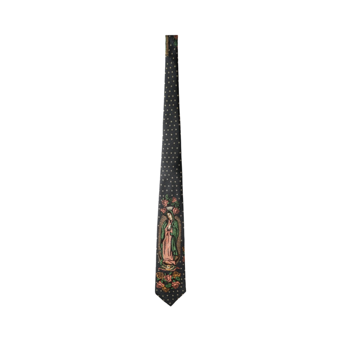 캐피탈 실크 트윌 마리아 타이 블랙(Kapital Silk Twill Maria Tie Black)