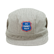 STU Bank Stripe Engineer Cap Cream