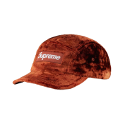 Supreme Crushed Velvet Camp Cap Rust - 22SS
