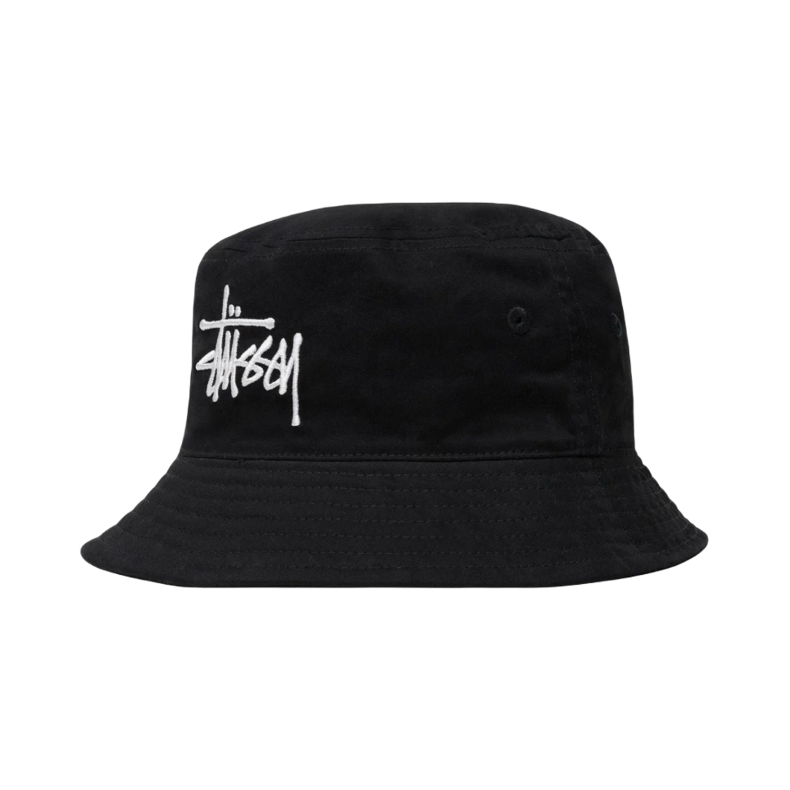 스투시 브러쉬드 빅 베이직 버킷햇 블랙