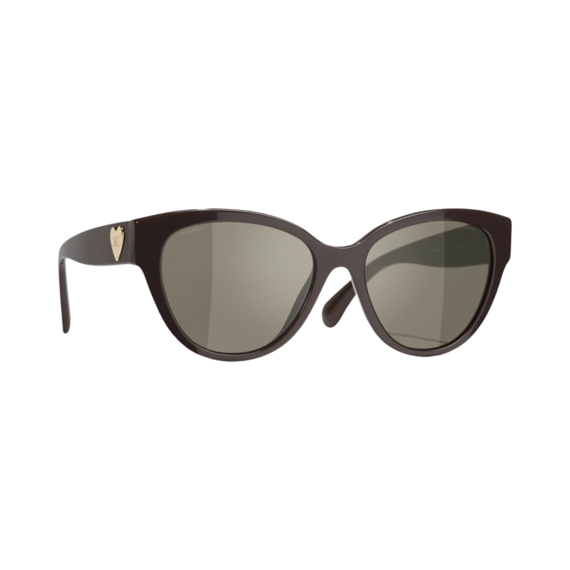 샤넬 버터플라이 선글라스 아세테이트 & 브라운 프레임 브라운 렌즈 아시안 핏(Chanel Butterfly Sunglasses Acetate & Brown Frame Brown Lenses Asian Fit) - 2