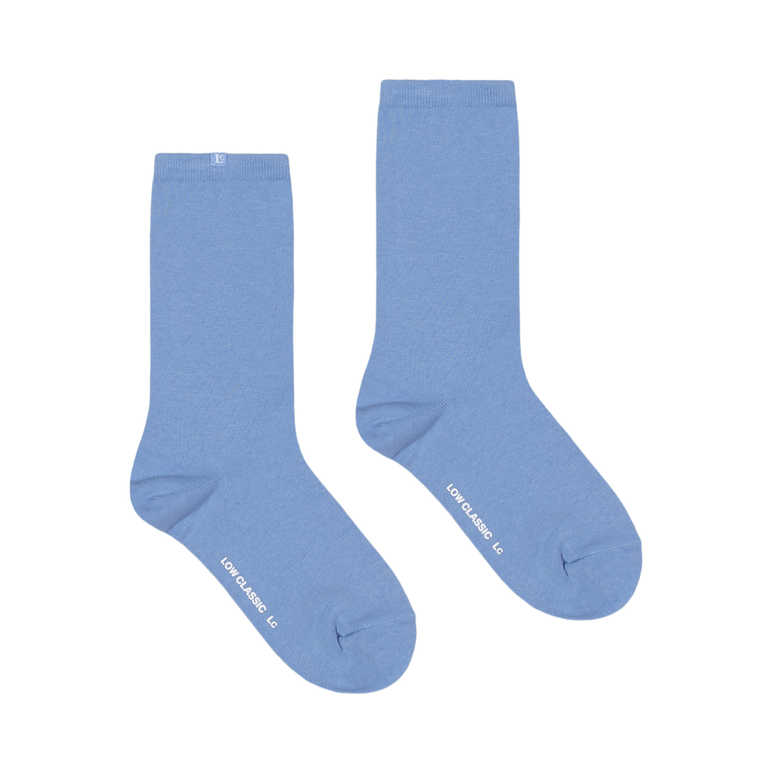 (W) 로우클래식 코튼 미디 삭스 블루((W) Low Classic Cotton Midi Socks Blue)