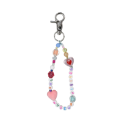 Themuseumvisitor Heart Beads Keyring - 23PS