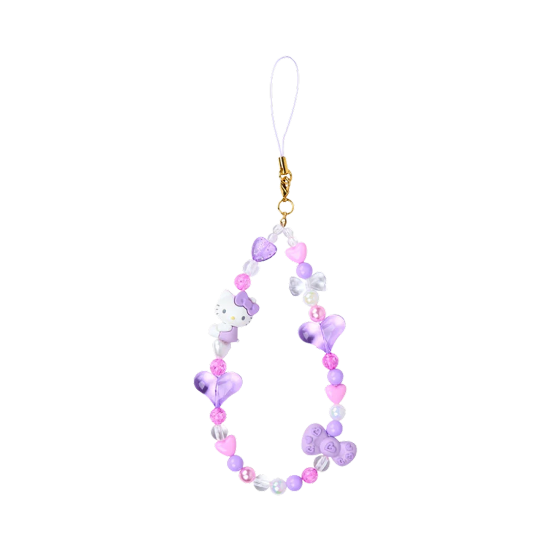산리오 헬로 키티 90's 폰 스트랩 레오파드 퍼플(Sanrio Hello Kitty 90's Phone Strap Leopard Purple) - 1