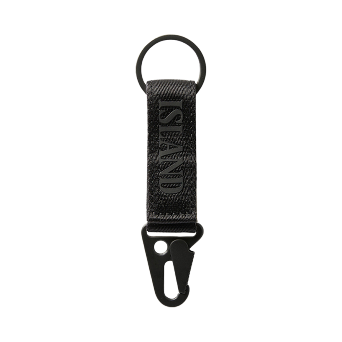 스톤 아일랜드 95064 나일론 폴리에스터 테이프 키 홀더 위드 카라비너 블랙 - 24FW(Stone Island 95064 Nylon Polyester Tape Key Holder with Carabiner Black - 24FW) - 2