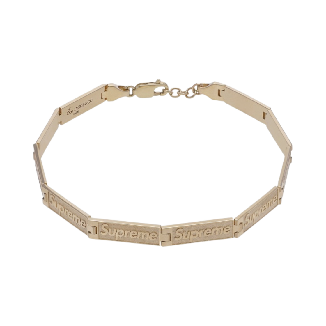슈프림 x 제이콥 & 코 로고 링크 브레이슬릿 14K 골드 - 23SS(Supreme x Jacob & Co Logo Link Bracelet 14K Gold - 23SS)