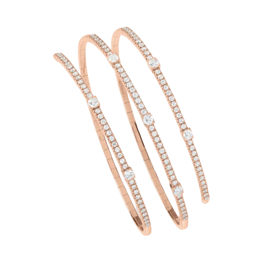 다미아니 노떼 디 산 로렌조 다이아몬드 브레이슬릿 핑크 골드(Damiani Notte di San Lorenzo Diamonds Bracelet Pink Gold) - 1