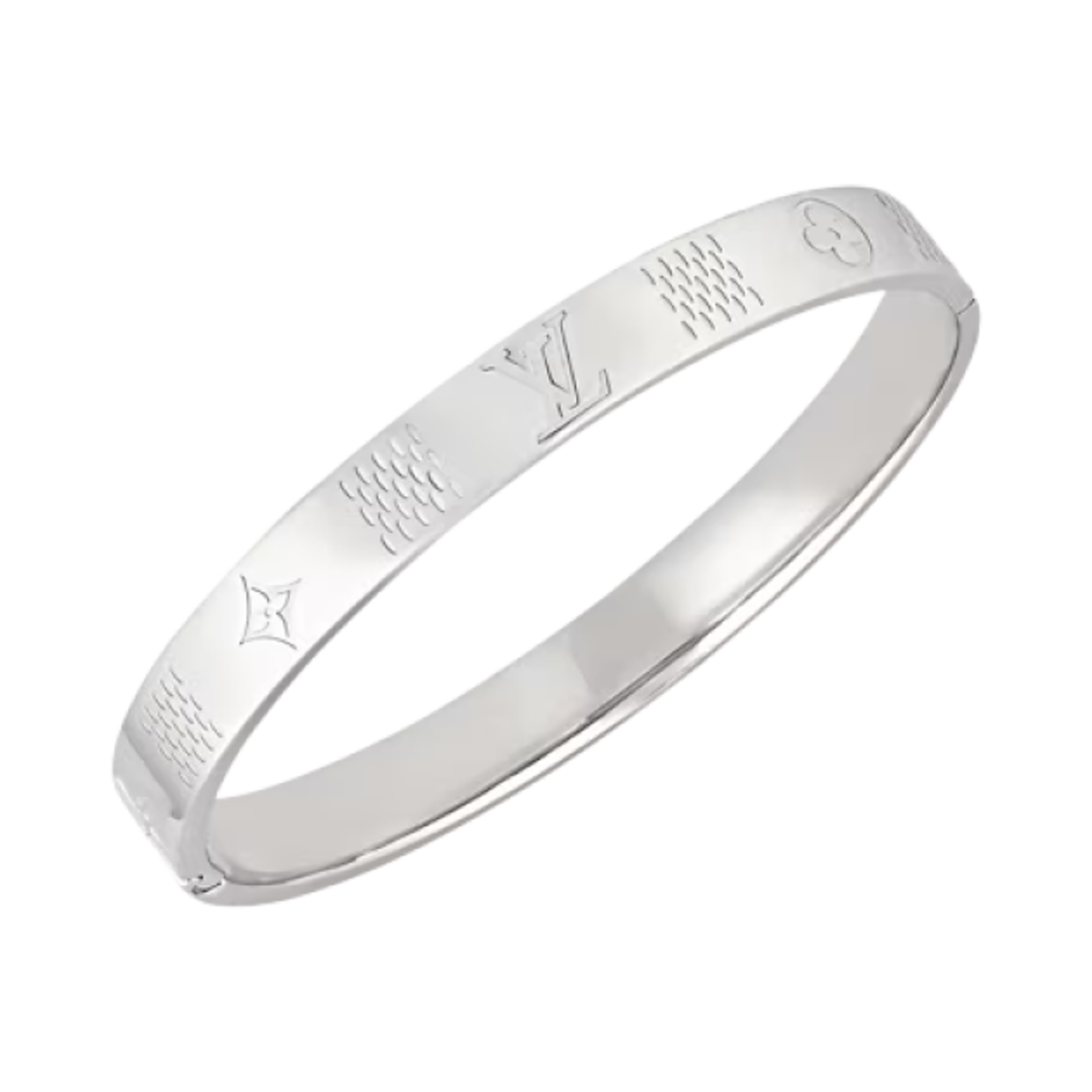루이비통 다미에 스테이플스 뱅글 실버(Louis Vuitton Damier Staples Bangle Silver) - 2