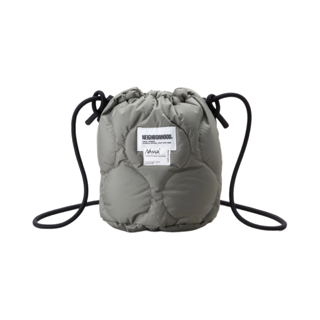 네이버후드 x 난가 다운 드로우스트링 백 올리브 드랩(Neighborhood x Nanga Down Drawstring Bag Olive Drab)