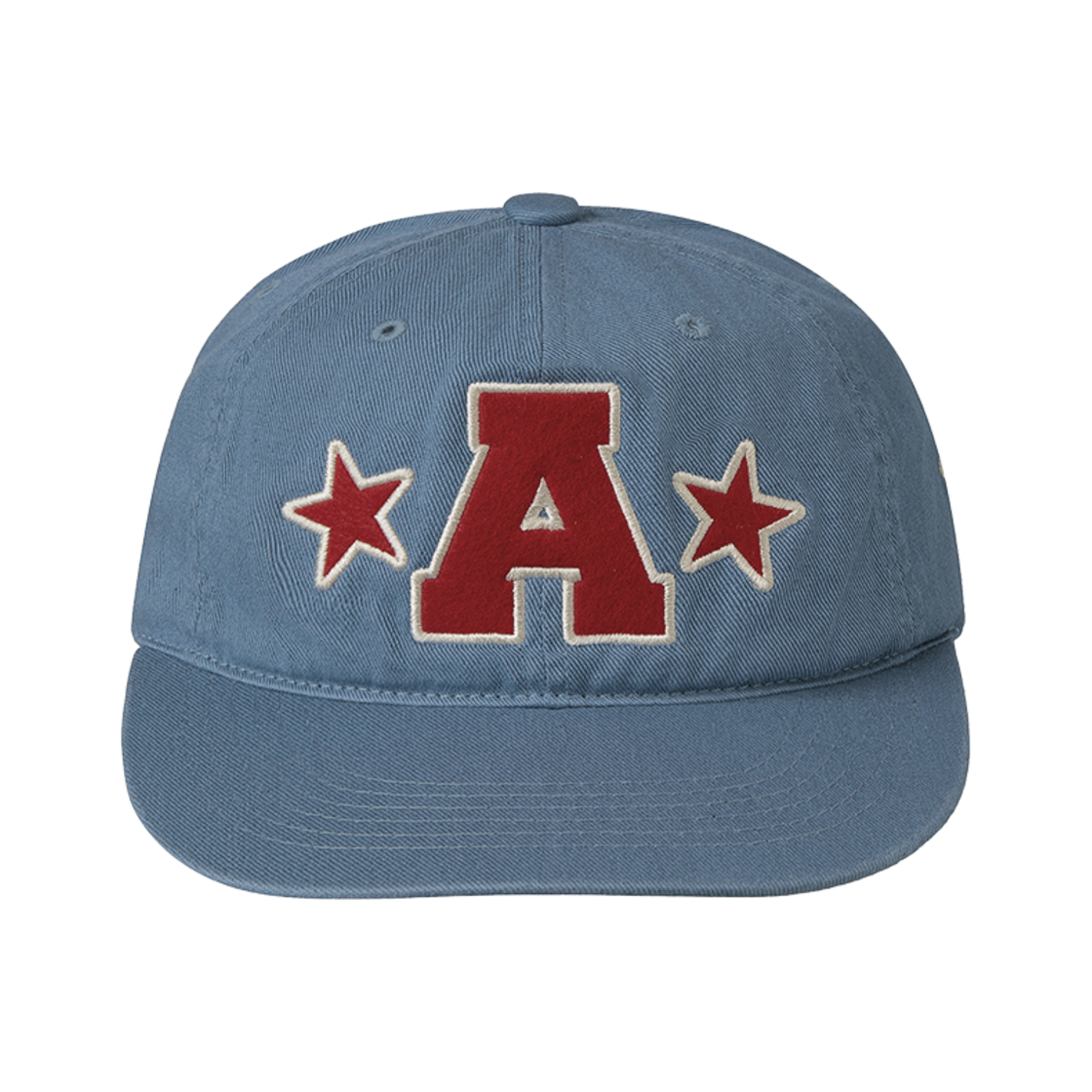 에이이에이이 워시드 캐피탈 로고 캡 아쿠아 블루(AEAE Washed Capital Logo Cap Aqua Blue)