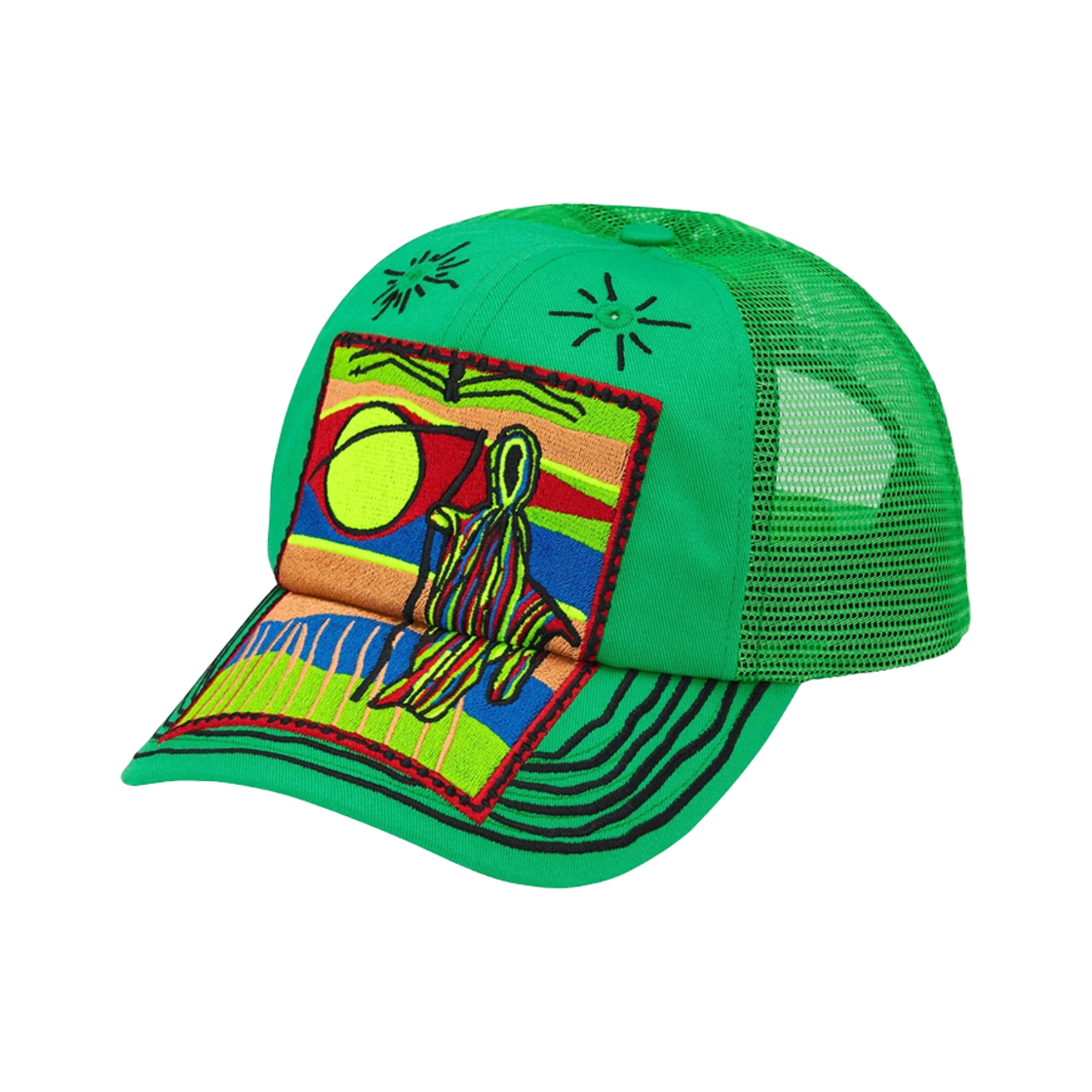 - Supreme Reaper Mesh Back 6-Panel Green - 25SS