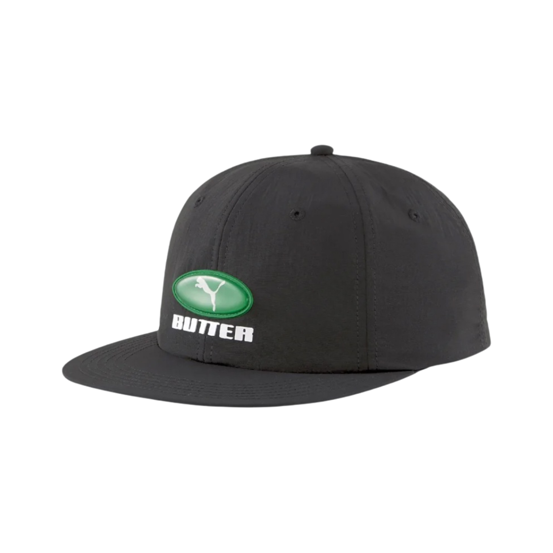 푸마 x 버터 굿즈 플랫브림 캡 블랙 아마존 그린(Puma x Butter Goods Flatbrim Cap Black Amazon Green)