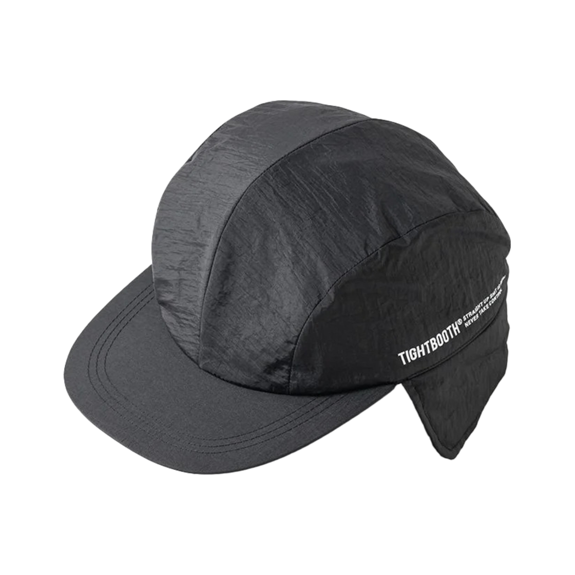 타이트부스 이어 플랩 캠프 캡 블랙 - 25SS(Tightbooth Ear Flap Camp Cap Black - 25SS)