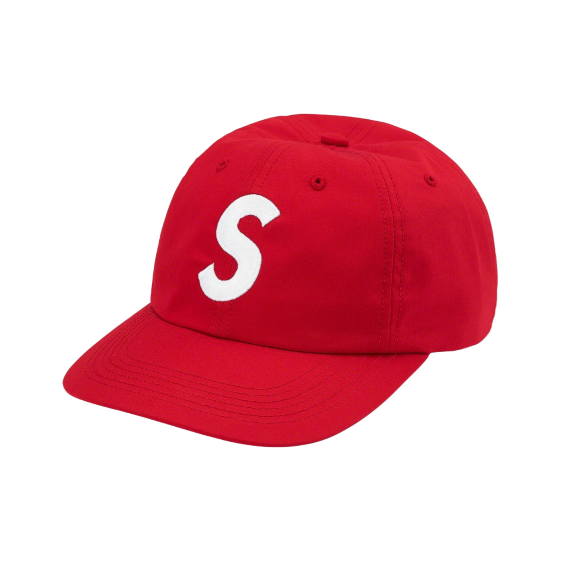 슈프림 벤틸 S 로고 6-패널 캡 레드 - 21FW