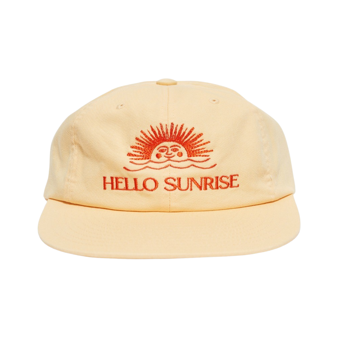 헬로선라이즈 OG 로고 6패널 캡 빈티지 옐로우