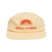 Hello Sunrise  OG Logo 6panel Cap Vintage Yellow