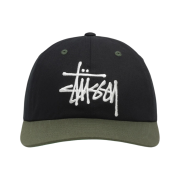 Stussy Low Profile Big Basic Snapback Black