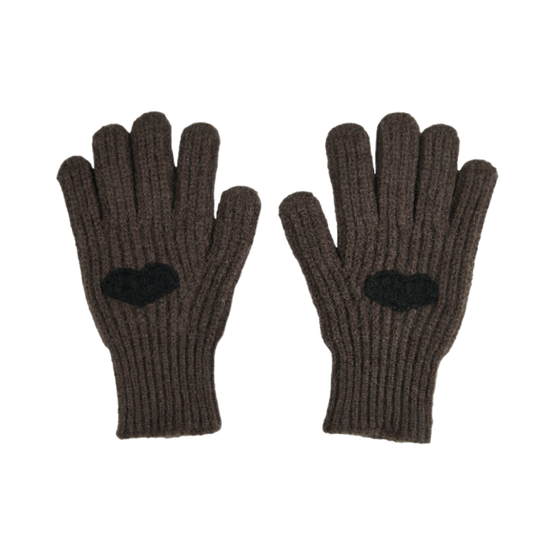 에이에이 하트 니트 글로브 브라운(Aeae Heart Knit Gloves Brown) - 2