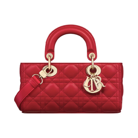Dior Small Lady D-Joy Bag Amaryllis Red