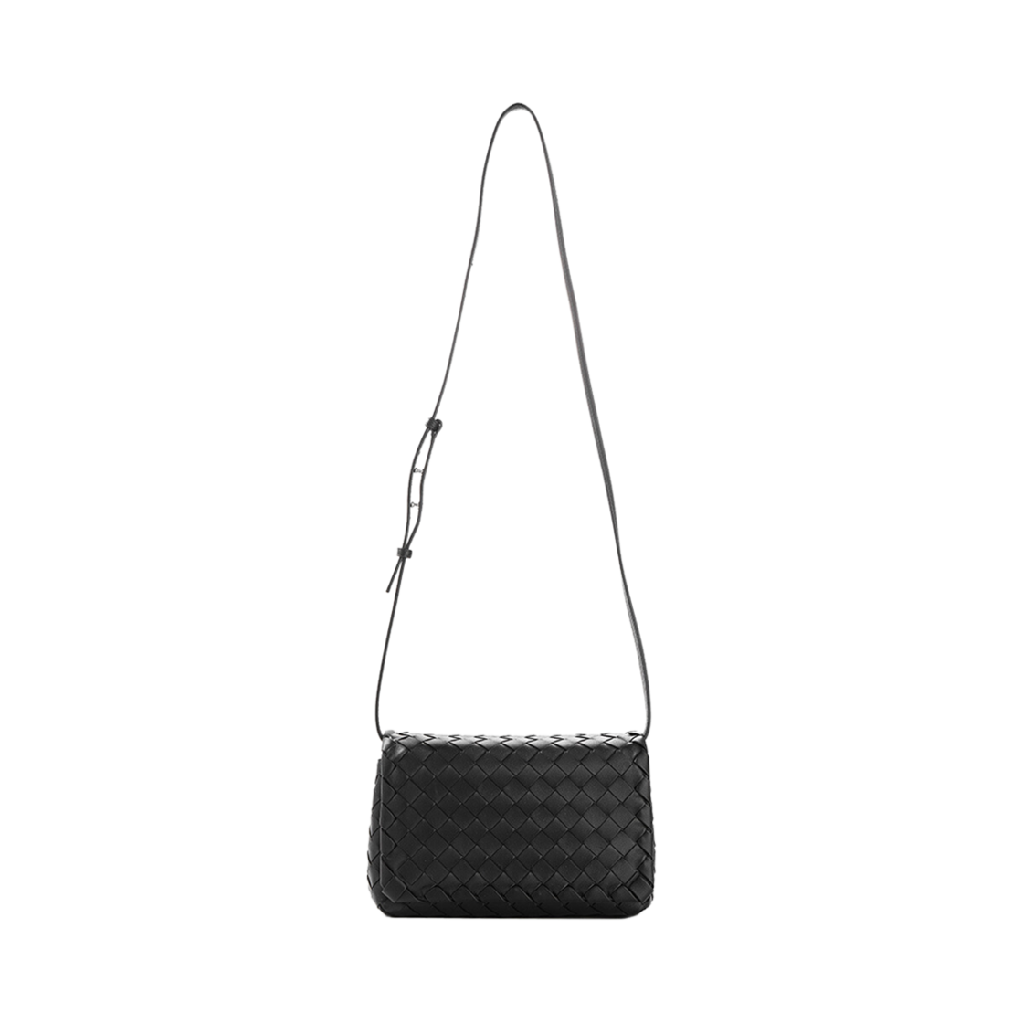 609231V3UH38803 Bottega Veneta Intrecciato Crossbody Bag Black