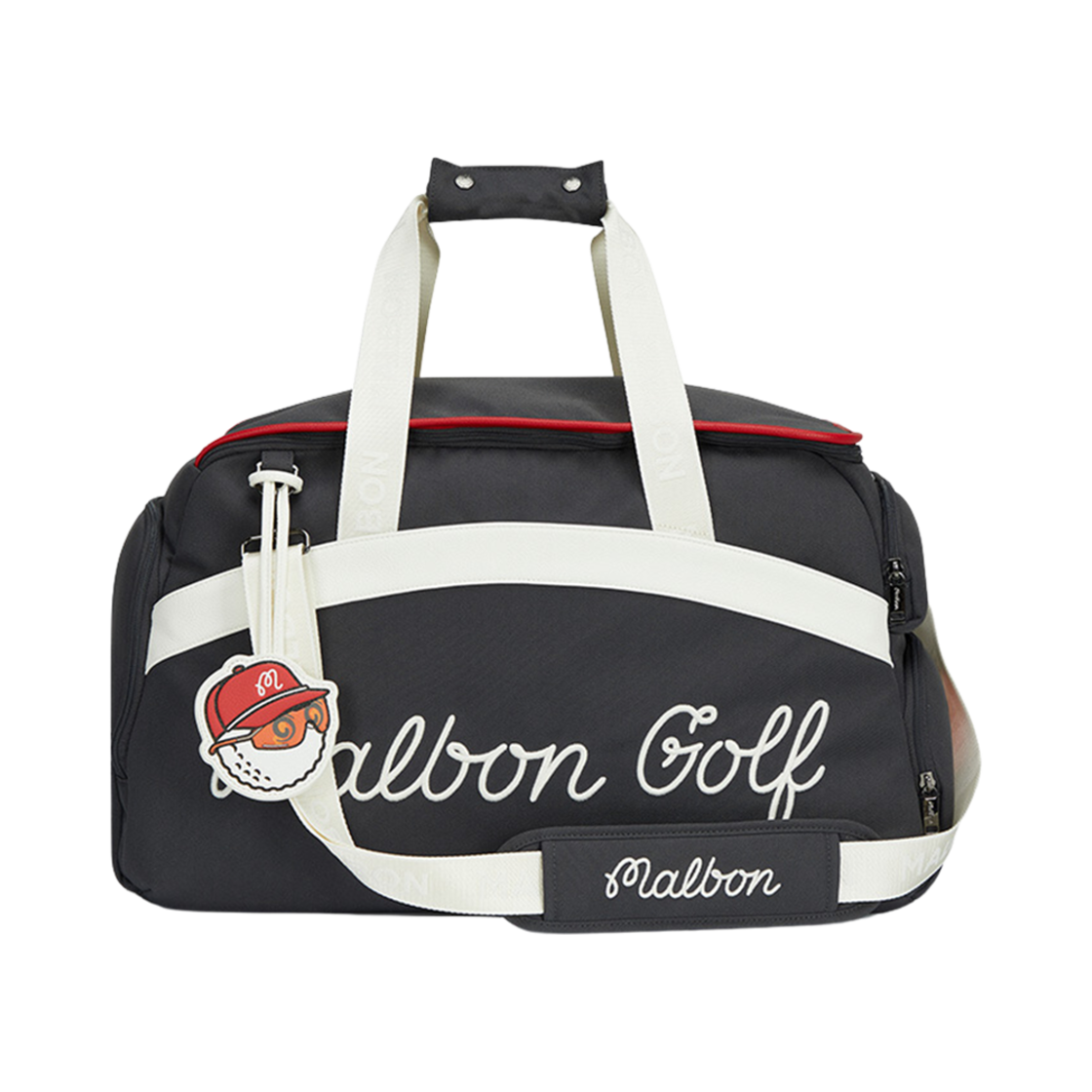 말본 골프 블레이즈 테크 보스턴백 차콜(Malbon Golf Blaze Tech Boston Bag Charcoal) - 1