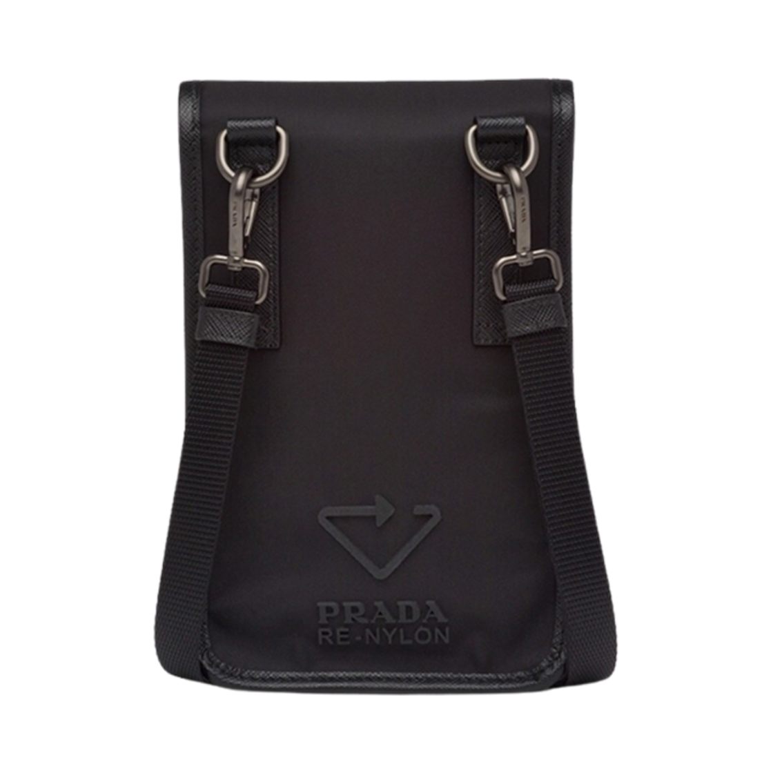 프라다 리나일론 사피아노 레더 스마트폰 케이스 블랙(Prada Re-Nylon Saffiano Leather Smartphone Case Black) - 2