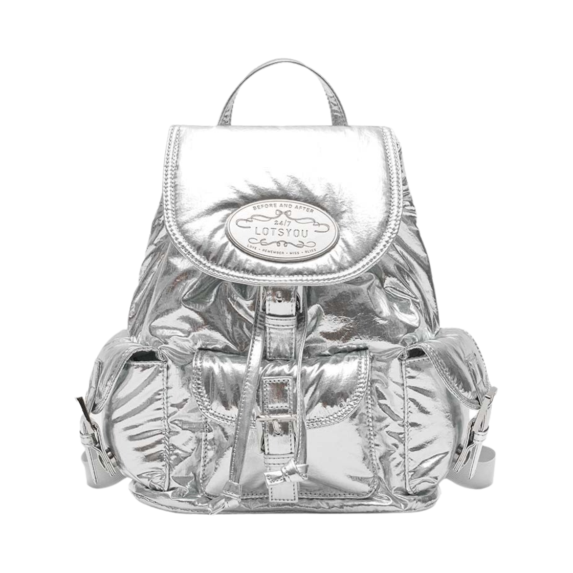 라츠유 클라우디 츄비 백팩 실버(LOTS YOU Cloudy Chubby Backpack Silver)