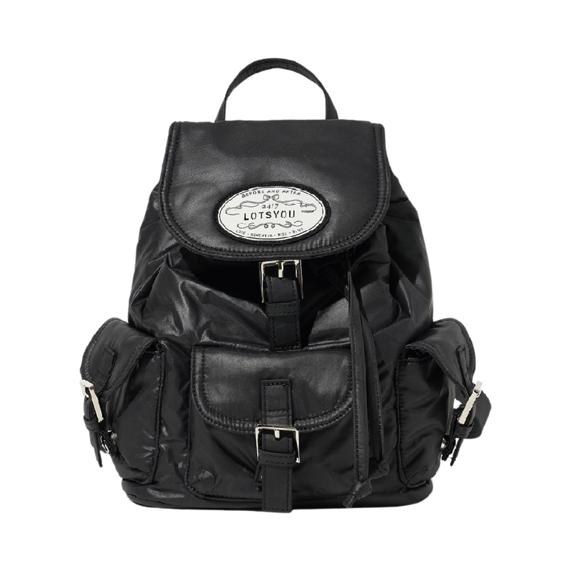 PWTH5BAW519OBKO/S Lots You Nostalgia Chubby Backpack Black