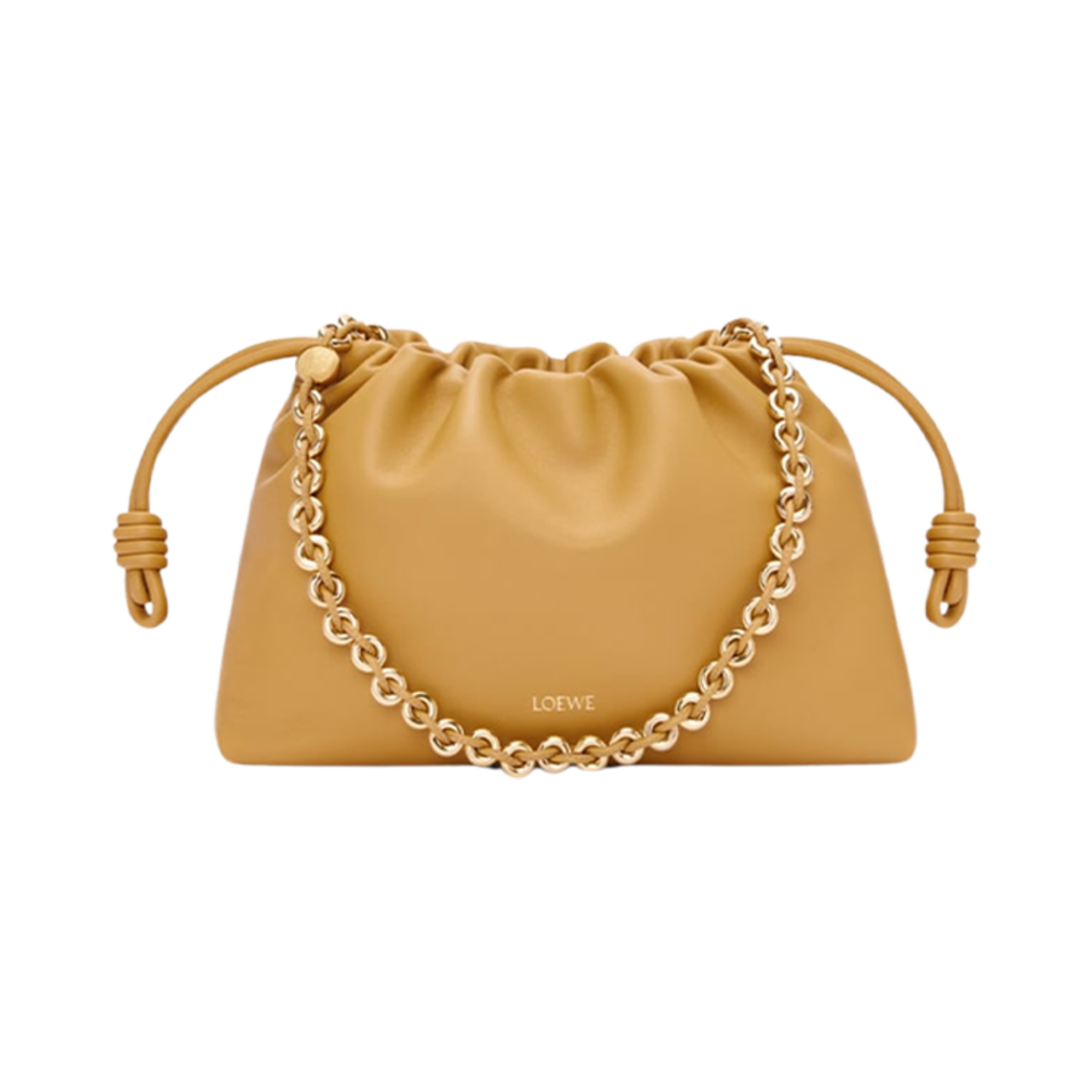 로에베 미디움 플라멘코 퍼스 백 인 멜로우 나파 램스킨 사하라(Loewe Medium Flamenco Purse Bag In Mellow Nappa Lambskin Sahara)