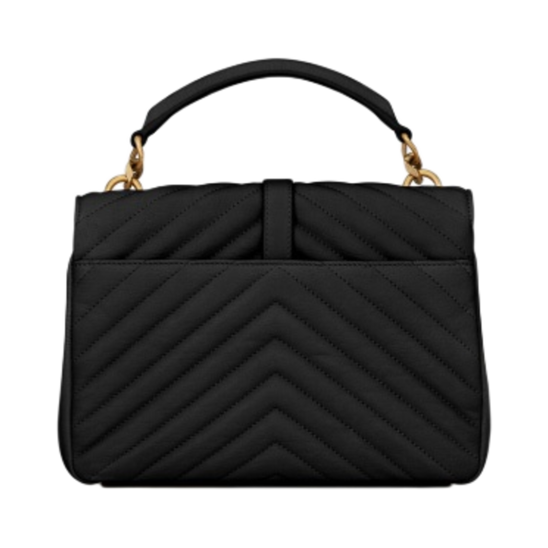 생로랑 퀼티드 레더 컬리지 미디움 체인백 블랙(Saint Laurent College Medium Chain Bag in Quilted Leather Black) - 3